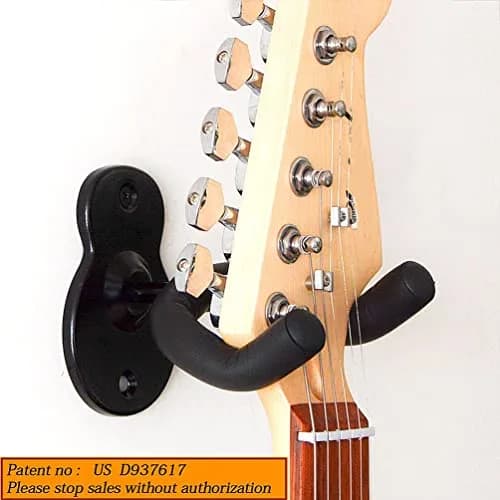 Sound harbor Guitar Wall Mount Hanger for All Guitar Sizes | Deep 'U' Cradle for Secure Display thumbnail 2