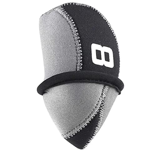 CRAFTSMAN GOLF Gray & Black 11pcs Neoprene Iron Headcover Set with Large Numbers | Protects Irons During Play & Travel thumbnail 5