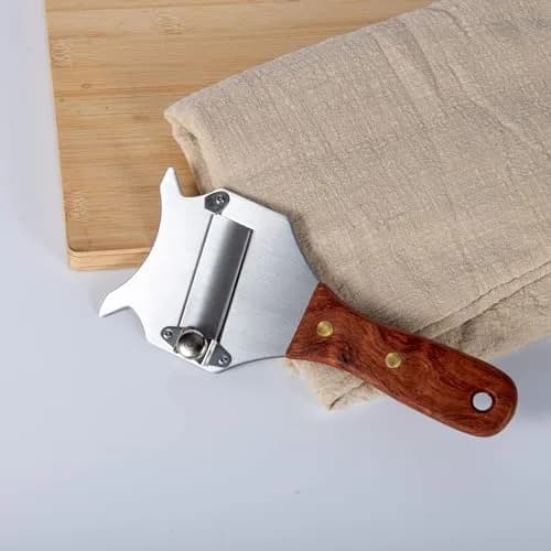 IMEEA Truffle Slicer Shaver Stainless Steel Chocolate Cheese Grater with Adjustable Blade and Wood Handle thumbnail 5