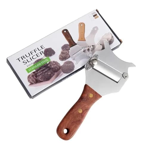 IMEEA Truffle Slicer Shaver Stainless Steel Chocolate Cheese Grater with Adjustable Blade and Wood Handle thumbnail 2