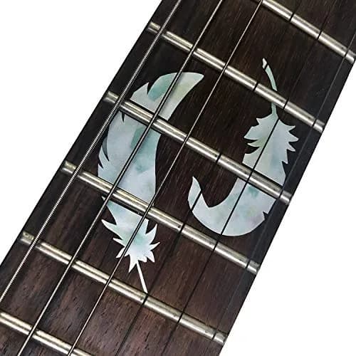 Inlay Sticker's Jockomo Flight Feathers Guitar Fret Markers - White Pearl thumbnail 3