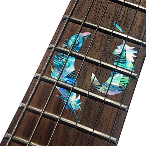 Inlay Sticker's Jockomo Flight Feathers Guitar Fret Markers (Abalone-Mix) | 1 Sheet thumbnail 3