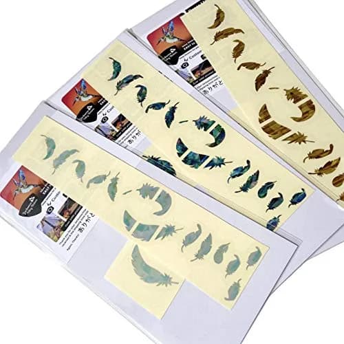 Inlay Sticker's Jockomo Flight Feathers Fret Markers for Guitars (Tobacco Burst) | Realistic Inlay Look thumbnail 6
