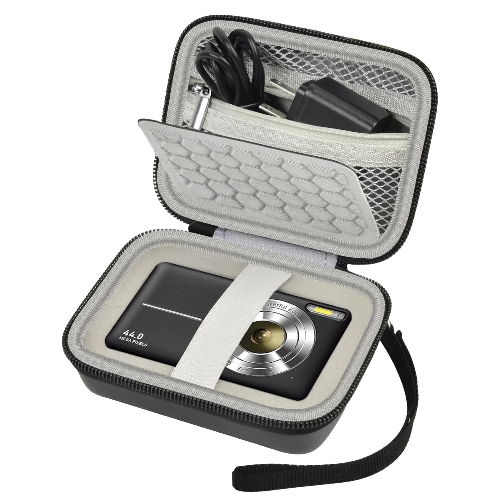 Comecase Black Camera Case for Small Digital Cameras | Fits Kodak FZ55/FZ45, Canon ELPH 180/190, Sony DSCW800/DSCW830 | 12.0cm (4.72") - main product image