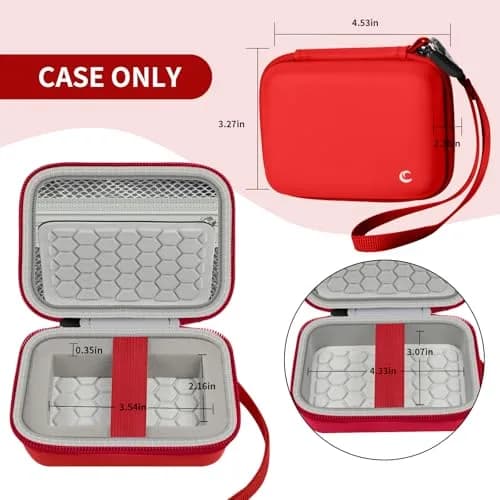 Comecase Red Digital Camera Case for Kodak PIXPRO FZ45 FZ55 | Fits Cameras up to 11cm x 7.8cm x 5.8cm thumbnail 5