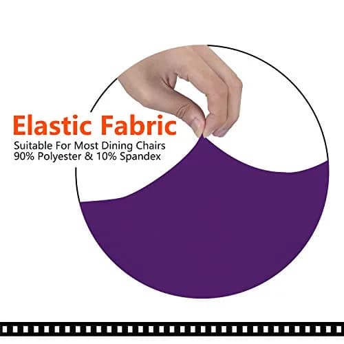 SARAFLORA Purple Office Chair Cover- Large, Removable, Durable, Stretch Fit, Zipper & Elastic, Water Resistant thumbnail 4