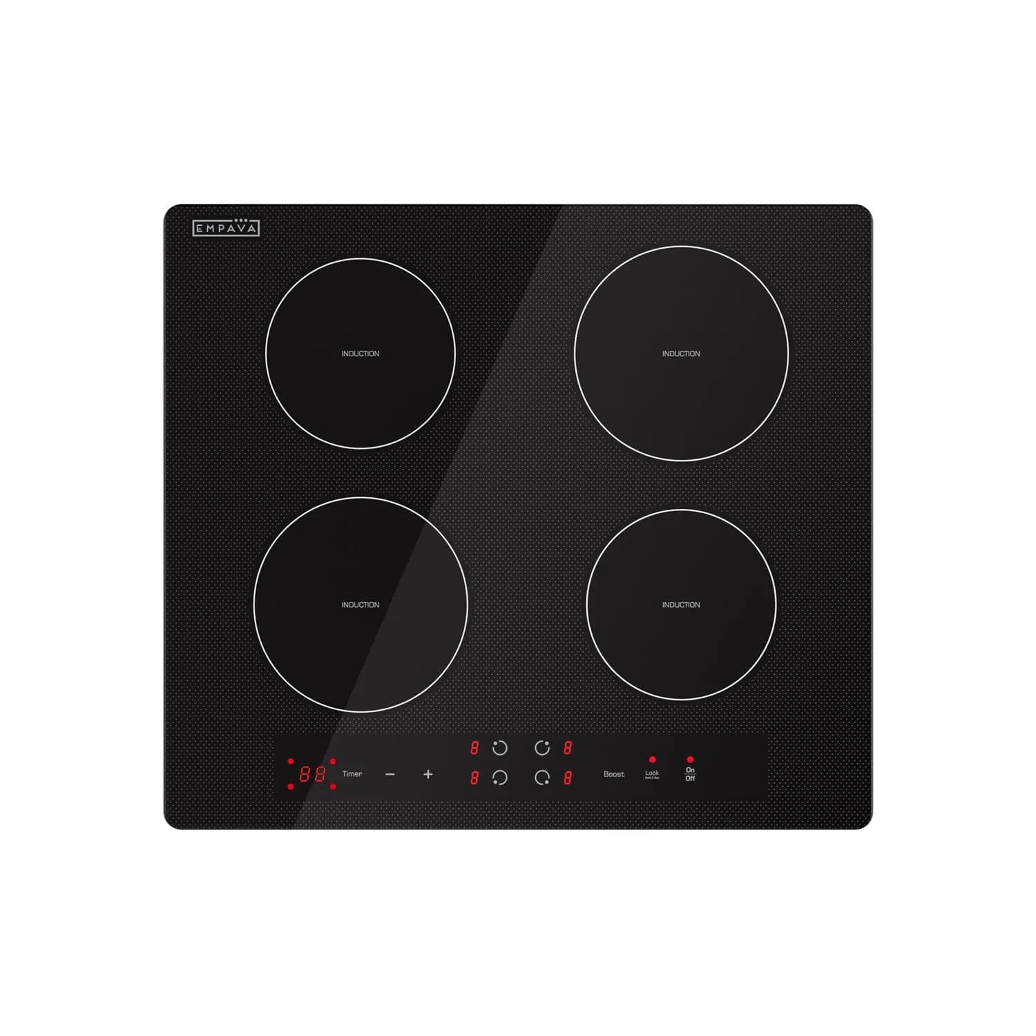 Empava Ease 24" Induction Cooktop 4 Burner, Drop-in, Hardwired | ETL Certified 7400W 220V Compatible - main product image