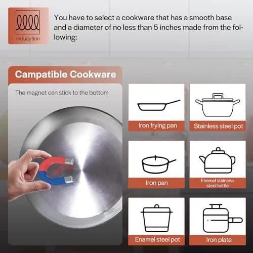 Empava Ease 24" Induction Cooktop 4 Burner, Drop-in, Hardwired | ETL Certified 7400W 220V Compatible thumbnail 6