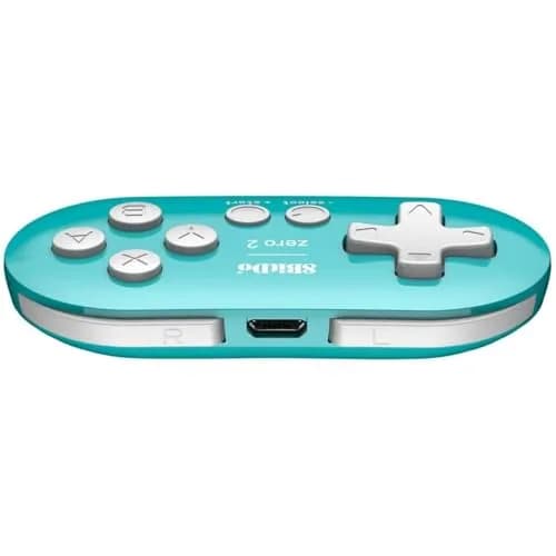 8Bitdo Zero 2 Bluetooth Mini Gamepad Controller Turquoise Edition | Compatible with Switch, Windows, Android, macOS, Raspberry Pi thumbnail 4