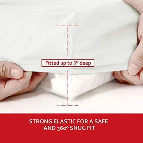 Moonsea Organic Cotton Changing Pad Cover 2 Pack (32" x 16") | Soft, Breathable, Hypoallergenic thumbnail 3