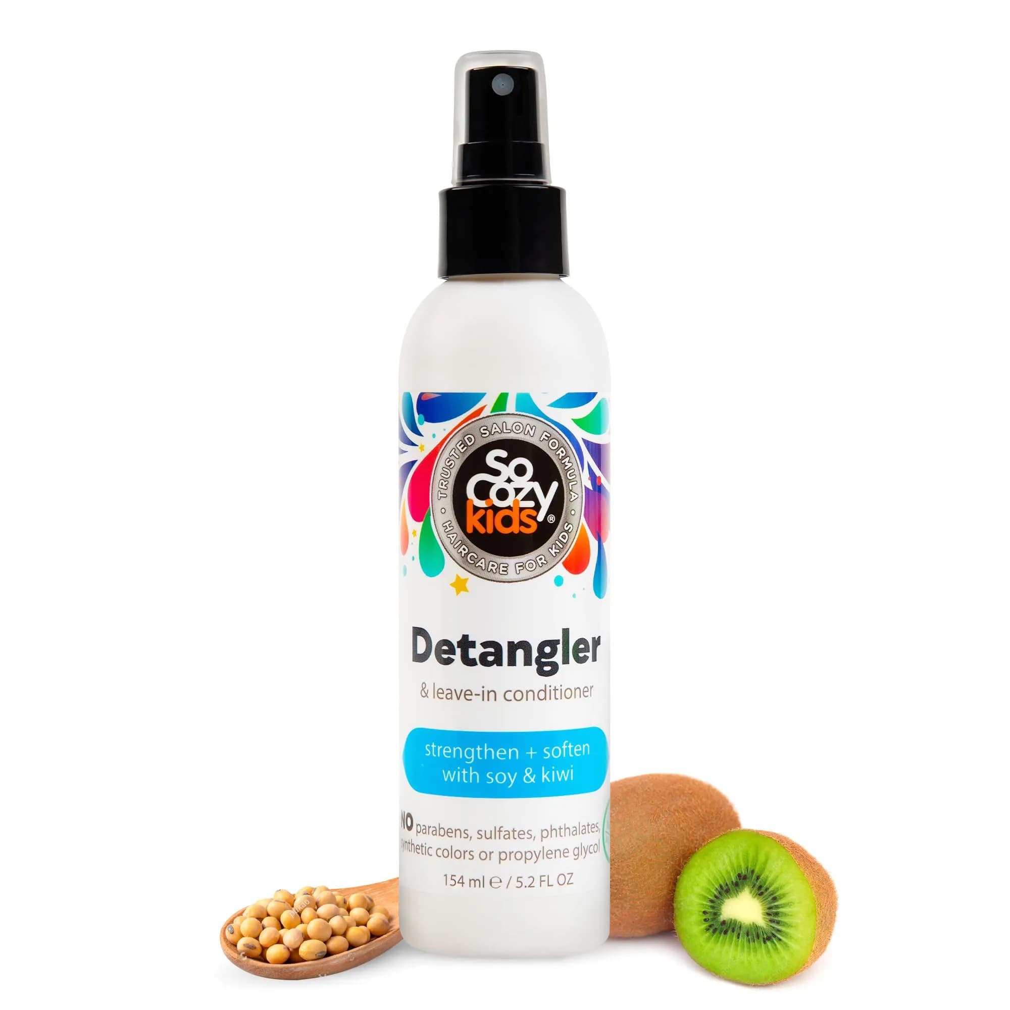 SO COZY Kids 2-in-1 Detangler & Leave In Conditioner Spray 156ml (5.2 Fl Oz) | Strengthens & Softens Hair