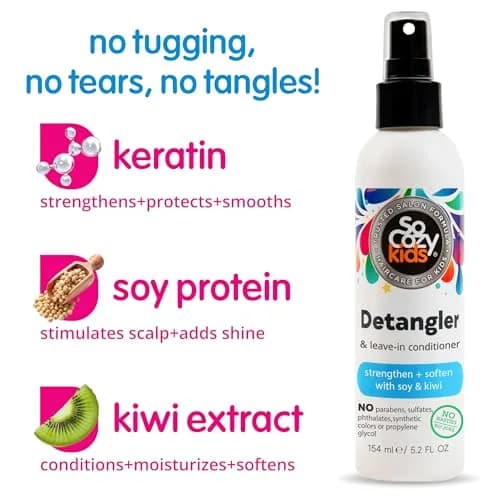 SO COZY Kids 2-in-1 Detangler & Leave In Conditioner Spray 156ml (5.2 Fl Oz) | Strengthens & Softens Hair thumbnail 3