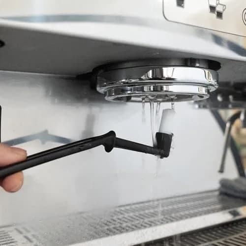 watchget Coffee Machine Cleaning Brush Set with Scoop & 58mm Backflush Insert | Nylon Bristles, Ergonomic Handle (2-Piece) thumbnail 6