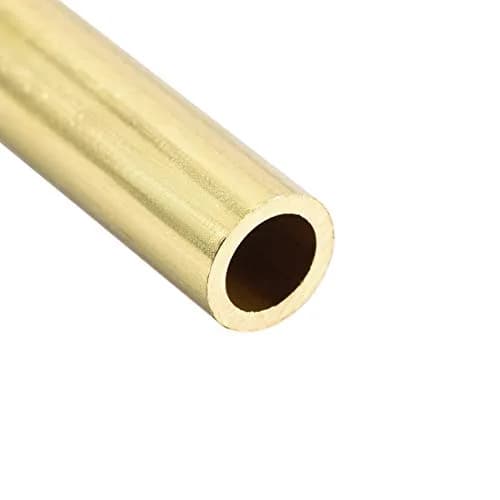 uxcell Brass Round Tube 7mm OD 1mm Wall Thickness 30mm Length Seamless Pipe Tubing (10 Pcs) | DIY Crafts & Macrame Holders thumbnail 4