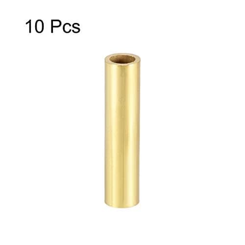 uxcell Brass Round Tube 7mm OD 1mm Wall Thickness 30mm Length Seamless Pipe Tubing (10 Pcs) | DIY Crafts & Macrame Holders thumbnail 2