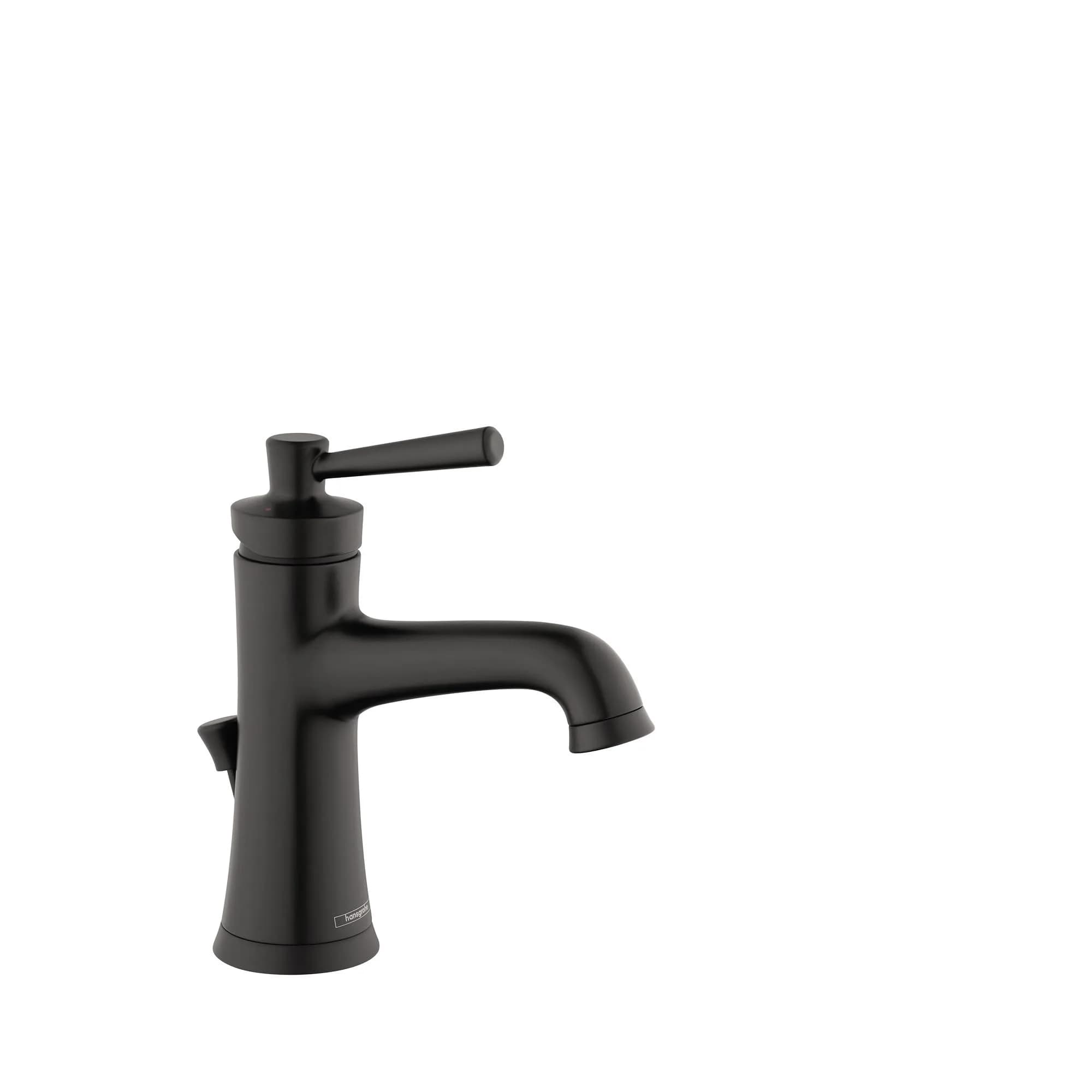 hansgrohe Joleena Single-Hole Bathroom Faucet with Pop-Up Drain, 19.7 cm (7.75 Inches) Tall, Matte Black | 1.2 GPM Water Saving - main product image