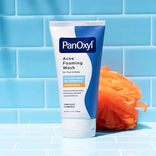 PanOxyl 10% Benzoyl Peroxide Acne Foaming Wash 156g (5.5 Oz) | Maximum Strength Daily Face and Body Cleanser thumbnail 7