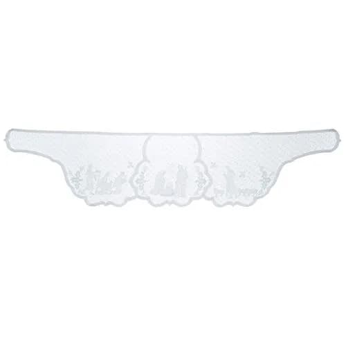 DoubleWood White Lace Jesus Garland Christmas Table Runner 50 cm (20 in) x 228 cm (90 in) | Festive Holiday Decor for Mantles and Tables thumbnail 8