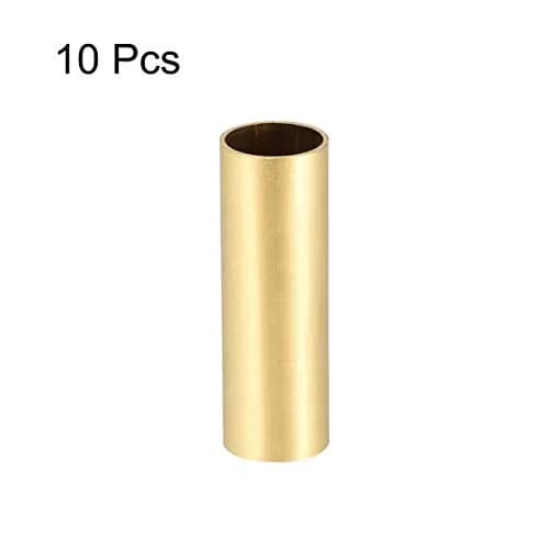 uxcell Brass Round Tube 10mm OD 0.5mm Wall Thickness 30mm Length Seamless Pipe Tubing 10 Pcs | DIY Craft Material thumbnail 2