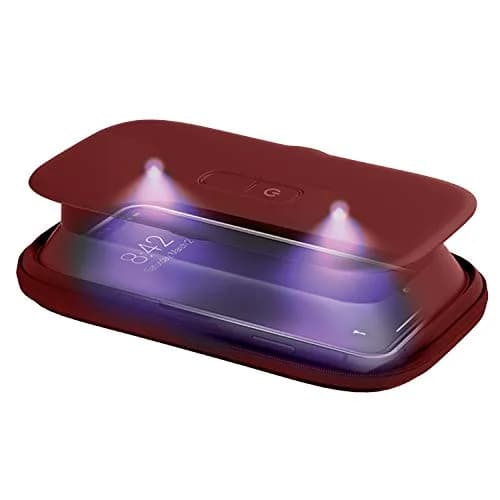 Homedics UV Clean Phone Sanitizer Red | Kills 99.9% Bacteria & Viruses thumbnail 1