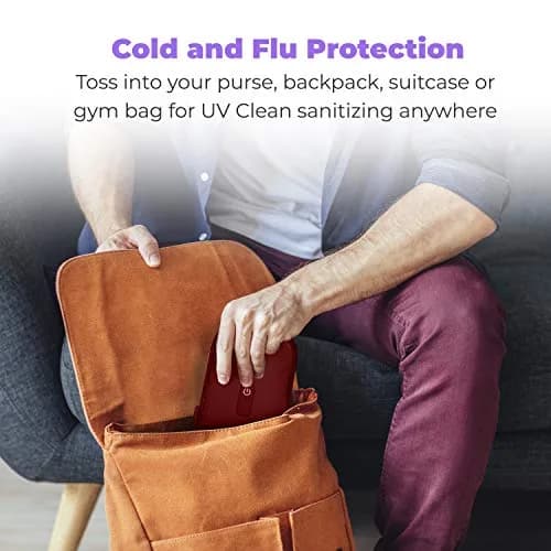 Homedics UV Clean Phone Sanitizer Red | Kills 99.9% Bacteria & Viruses thumbnail 7