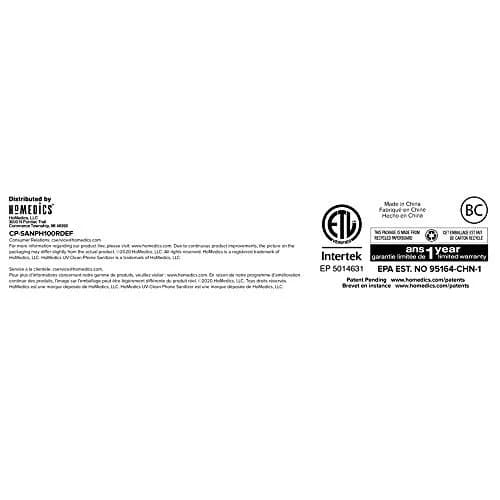 Homedics UV Clean Phone Sanitizer Red | Kills 99.9% Bacteria & Viruses thumbnail 9