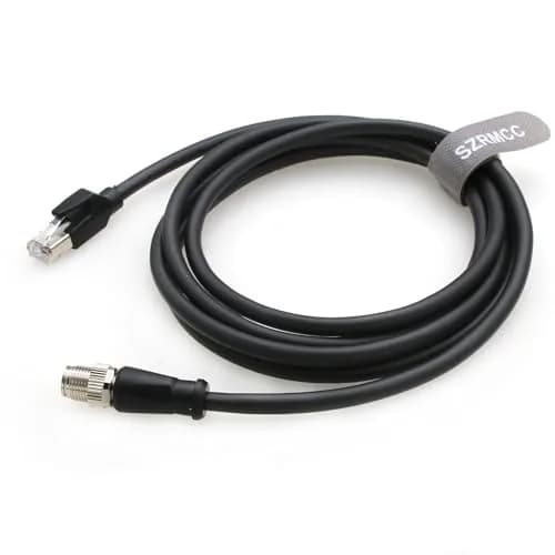 SZRMCC M12 8 Pin X-Code to RJ45 Ethernet Cable 5m (16.4ft) | Industrial Gigabit Shielded Waterproof Network Cable thumbnail 5