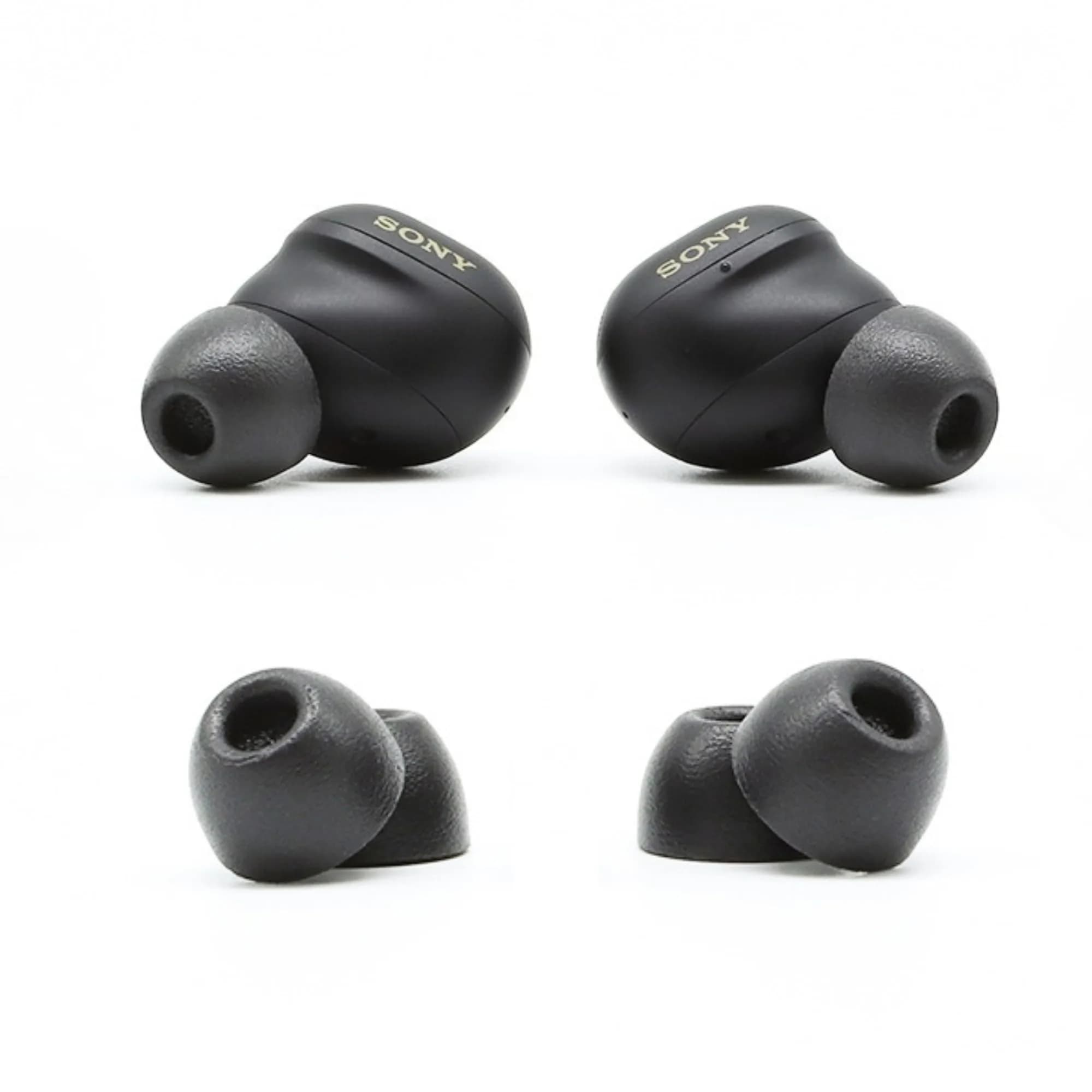 Comply Memory Foam Replacement Ear Tips, Black Medium (3 Pairs) | Secure Fit for Sony True Wireless Earbuds - main product image