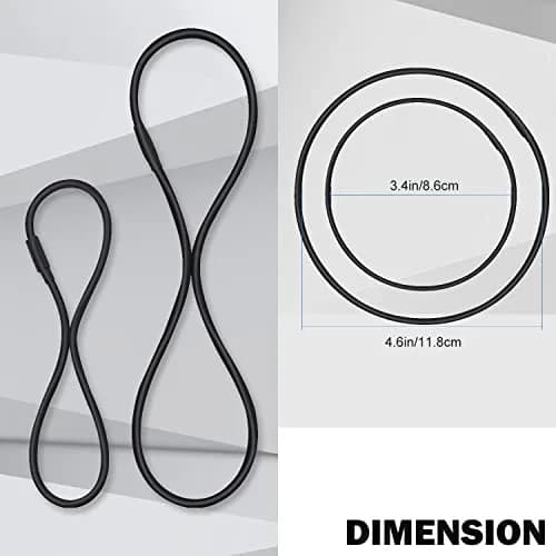 Boseen Universal Elastic Bands Replacement for Shock Mounts, Set of 4 (Black) | Anti-aging Rubber Rings for Mic Holders thumbnail 3