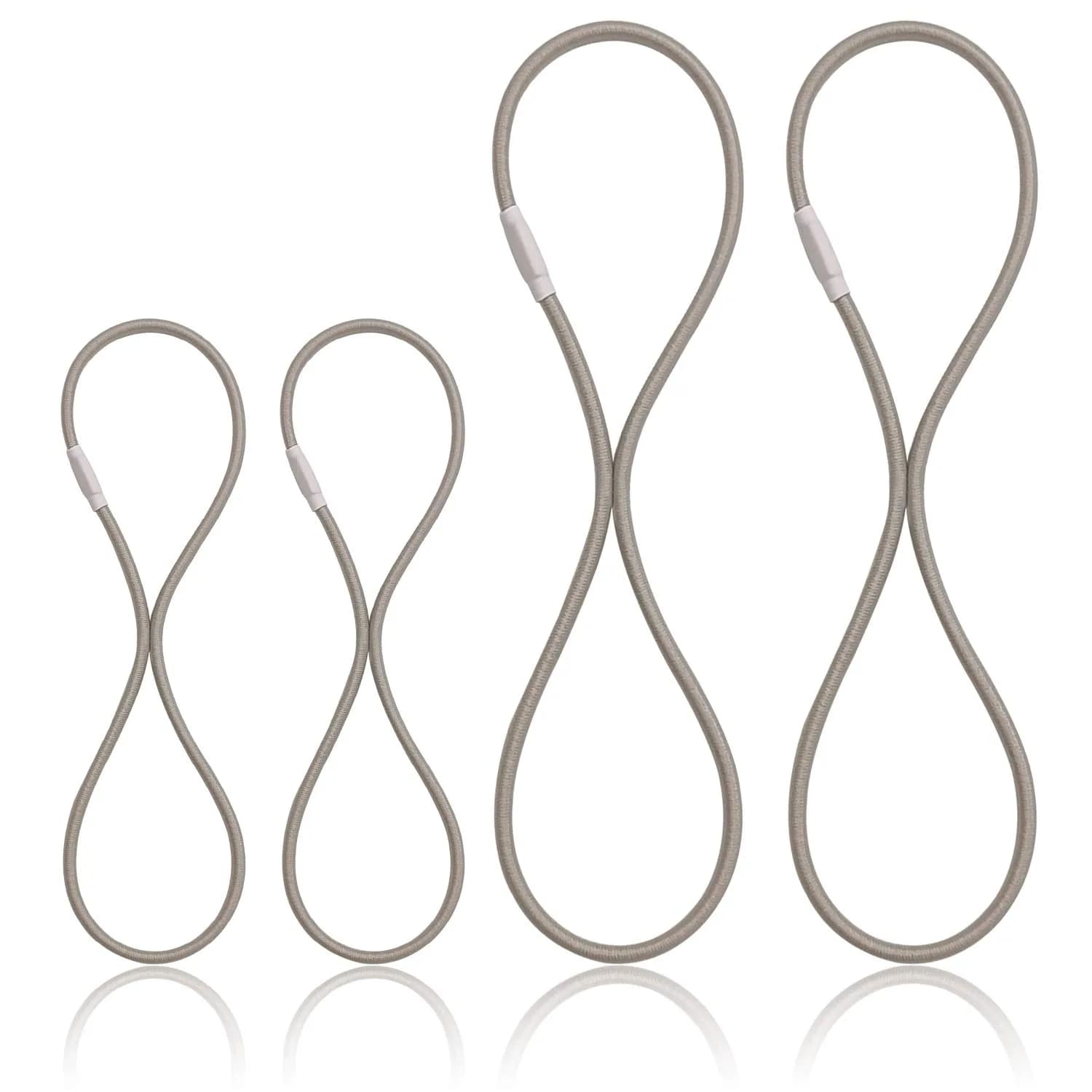 Boseen Elastic Bands Replacement Set of 4 | Microphone Shock Mount Rubber Ring for Microphone Clamp (Gray) - main product image