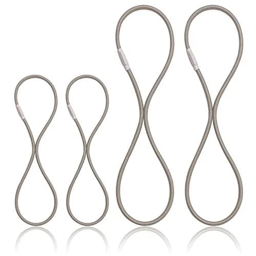 Boseen Elastic Bands Replacement Set of 4 | Microphone Shock Mount Rubber Ring for Microphone Clamp (Gray) thumbnail 1