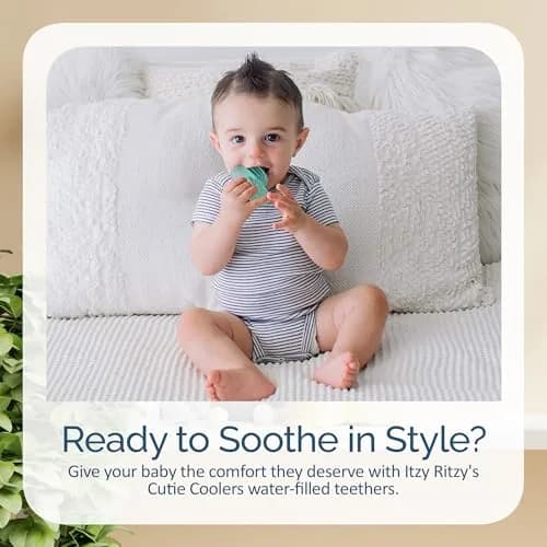 Itzy Ritzy Water-Filled Cactus Teethers for Babies 3+ Months | Set of 3, Green, BPA-Free thumbnail 6