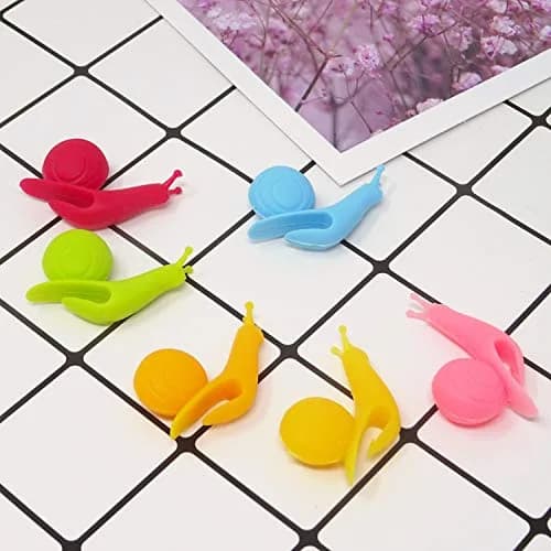 Honbay Cute Silicone Glass Identifier Drink Markers, Shark and Snail (12PCS) thumbnail 3