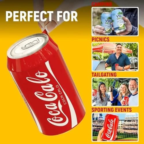 Skywin Silicone Can Covers That Look Like Soda 355 ml (12 oz) - 3 Pack | Fun Beverage Insulators for Parties & Outdoors thumbnail 6