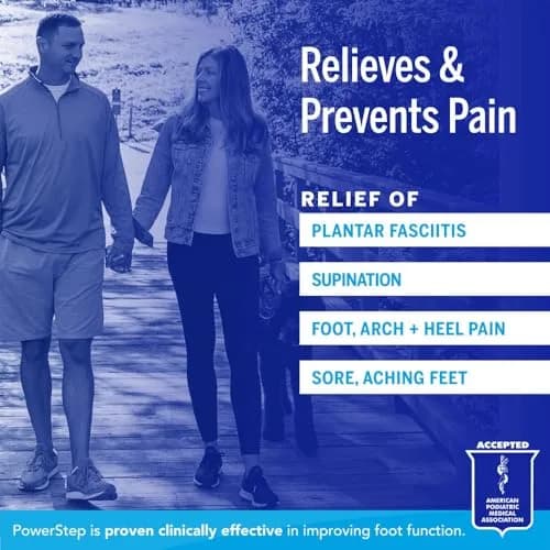 PowerStep Pinnacle High Arch Orthotic Insoles | Plantar Fasciitis Relief & Supination Support for Men & Women thumbnail 2