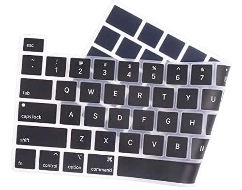 UHamn Black Silicone Keyboard Skin for MacBook Pro 16" & 13" (US Layout) | Protects from Dust & Spills thumbnail 2