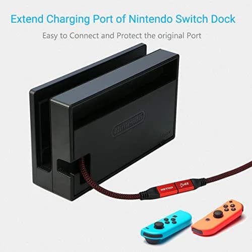 RIITOP USB C Extension Cable Short 2-Pack | 7.8inch Braided Cord for Nintendo Switch, MacBook Pro, Data & Charging thumbnail 4