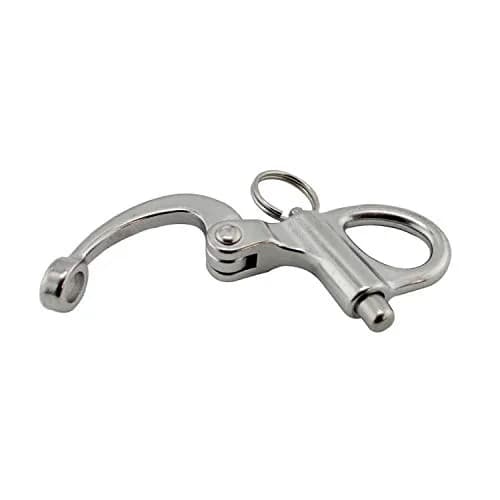 NRC&XRC 2" (52mm) 316 Stainless Steel Fixed Bail Snap Shackle Pair | Marine Grade Rigging Hardware thumbnail 4