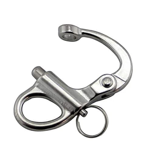 NRC&XRC 2-5/8" (69mm) 316 Stainless Steel Fixed Bail Snap Shackle | 1433 lbf Breaking Load thumbnail 5