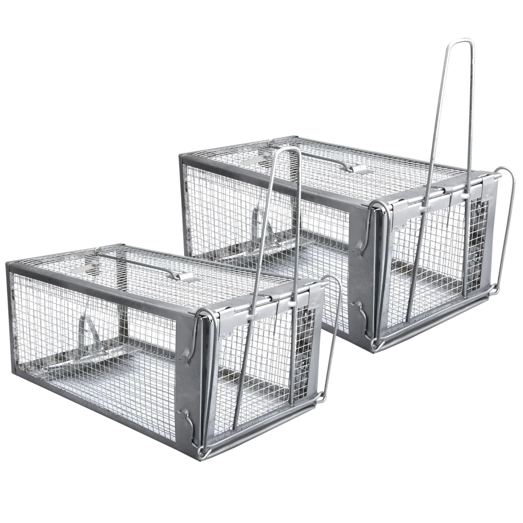 Gingbau Humane 2-Pack Rat Traps for Indoor & Outdoor Use | Live Chipmunk & Mouse Catch & Release - main product image