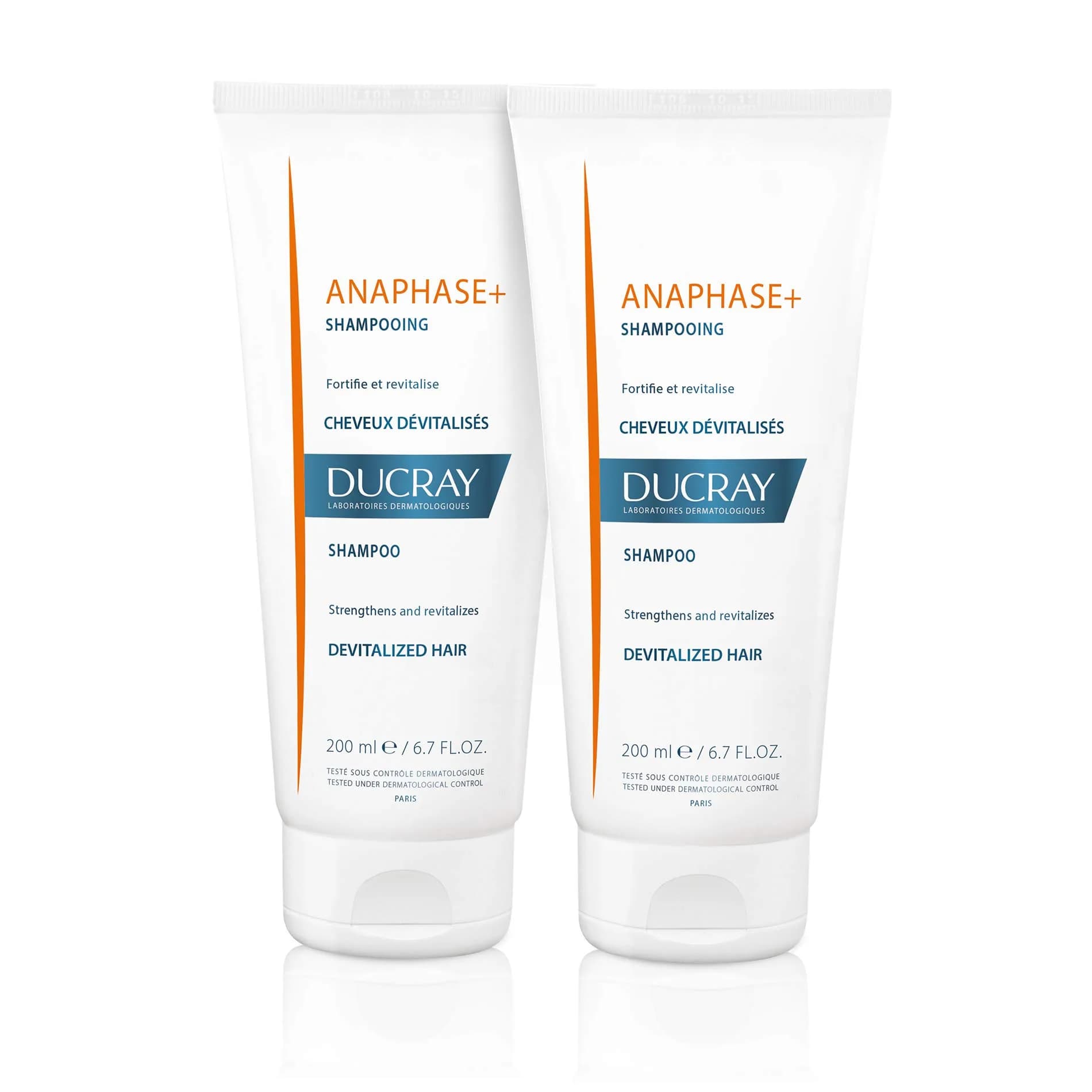 Ducray Anaphase+ Shampoo Duo 13.4 fl. oz. | Fortifies thinning hair, promotes healthy look — 13.4 Fl Oz