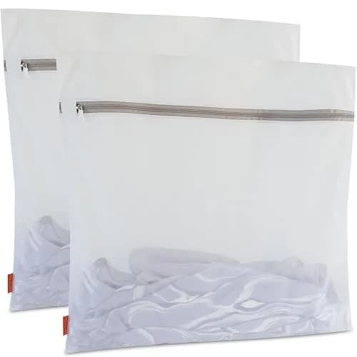 Polecasa Jumbo Mesh Laundry Bags 24x24 Inch (60x60 cm) - Pack of 2 | Protects Delicates & Bulky Items thumbnail 1