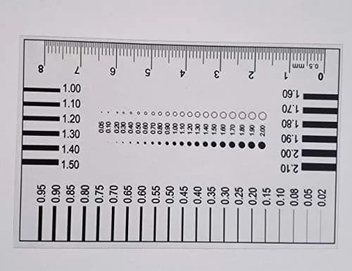 Wintersweetex High-Precision Polyester Size Estimation Chart SEC Scratch Measure Defect Compare Stain Test Film Dot Gauge Spot Meter (2120) | Accurate Photographic Technology thumbnail 5