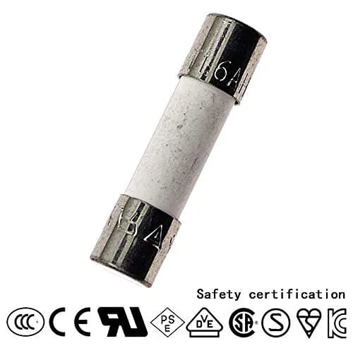 ChengHongXing Ceramic Fuse T1.6A 250V | Slow Blow, 5x20mm, 10pcs thumbnail 2