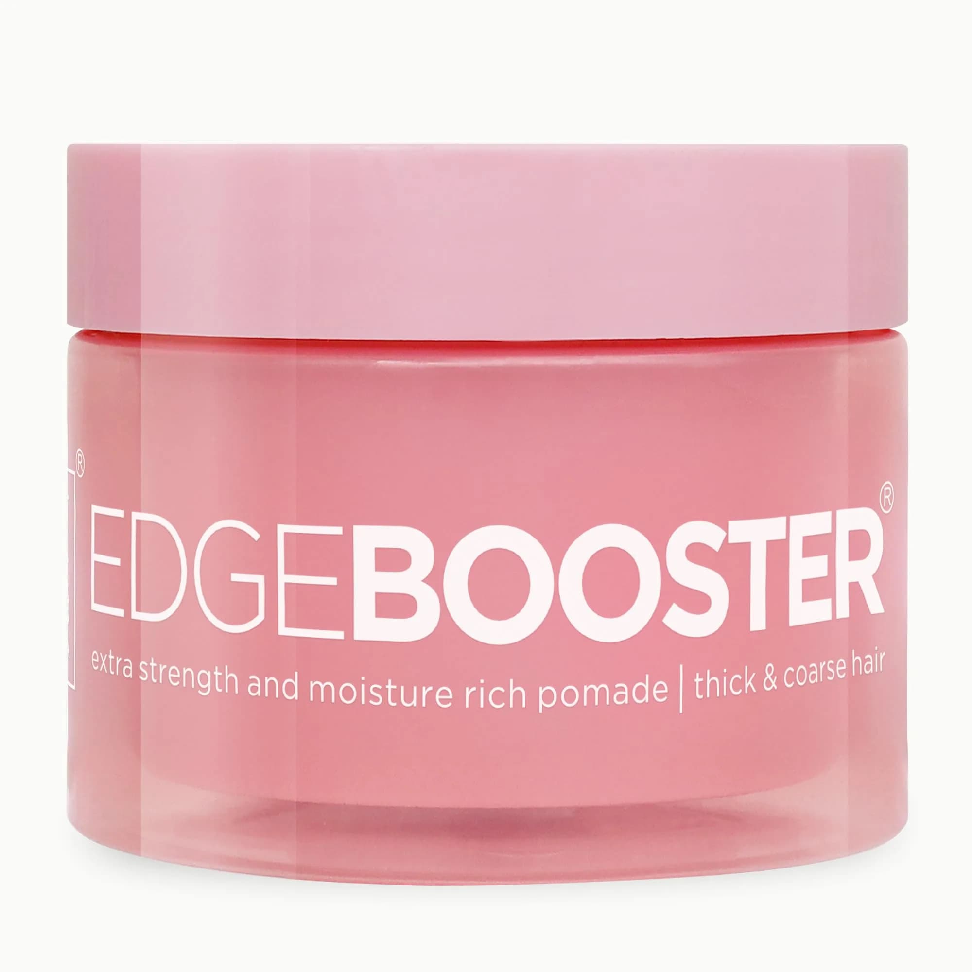 Style Factor Edge Booster Extra Strength & Moisture Rich Pomade | Strong Hold Gel for Thick & Coarse Hair | High Shine, Non-Greasy | Pink Sapphire, 3.38 oz — Pink Sapphire