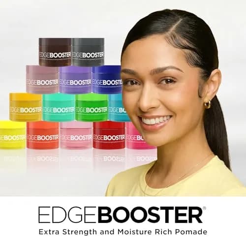 Style Factor Edge Booster Extra Strength & Moisture Rich Pomade | Strong Hold Gel for Thick & Coarse Hair | High Shine, Non-Greasy | Pink Sapphire, 3.38 oz thumbnail 2