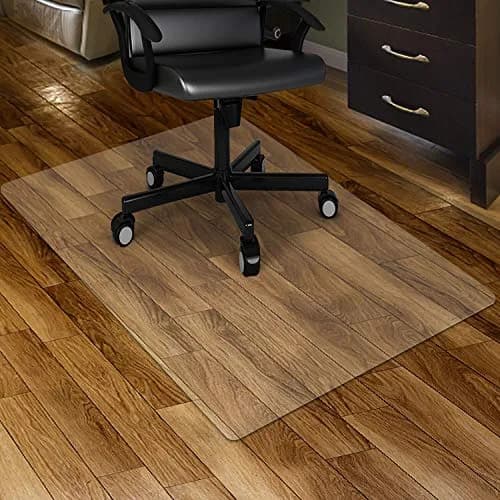 Kuyal Clear Chair Mat for Hardwood Floor 76cm x 122cm (30" x 48") | Protects Floors from Scuffs & Scratches thumbnail 1