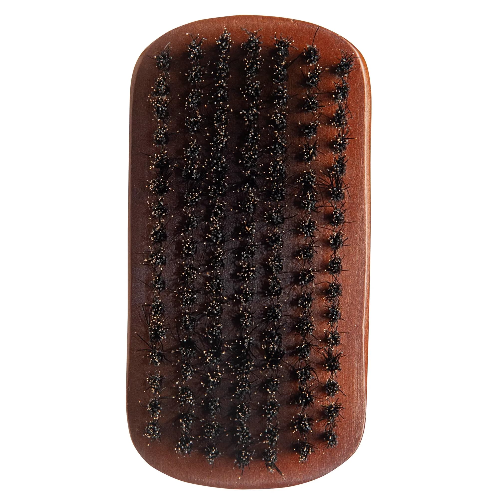 Diane Reinforced Boar Bristle Club Wave Brush for Men & Barbers – Medium Bristles for Thick & Curly Hair – 7.5" L x 2.1" W — Curved Military