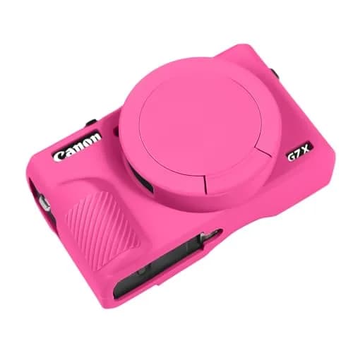 Easy Hood Silicone Camera Case for Canon G7X Mark III (Rose) | Enhanced Grip & Shock-Absorbing Protection thumbnail 1
