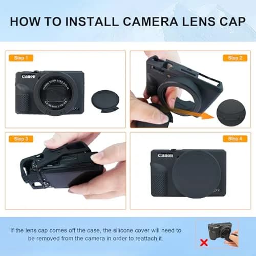 Easy Hood Green Silicone Camera Case for Canon Powershot G7X Mark III | Protects from Dust, Bumps, and Scratches thumbnail 7